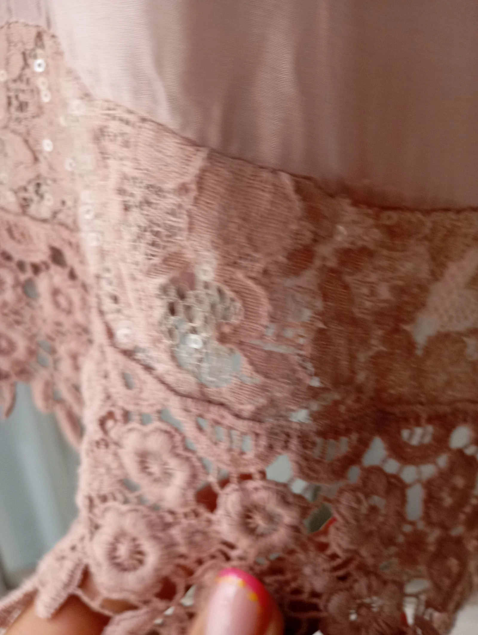 Zijden en kanten blouse – photo 3